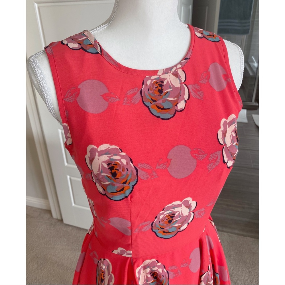 Mason Jules Floral Dress | Pink/Vermillion